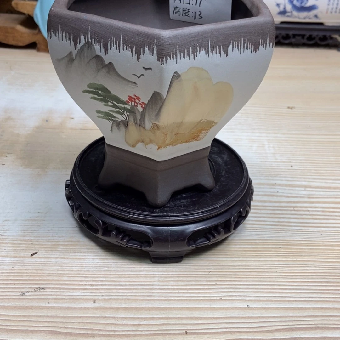 瓷片陶瓷花盆陶瓷艺术