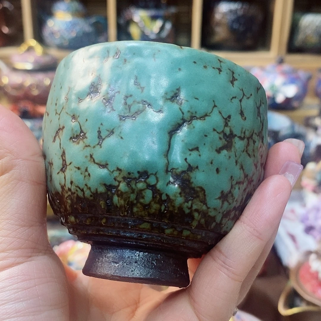 粗陶柴烧志野茶器