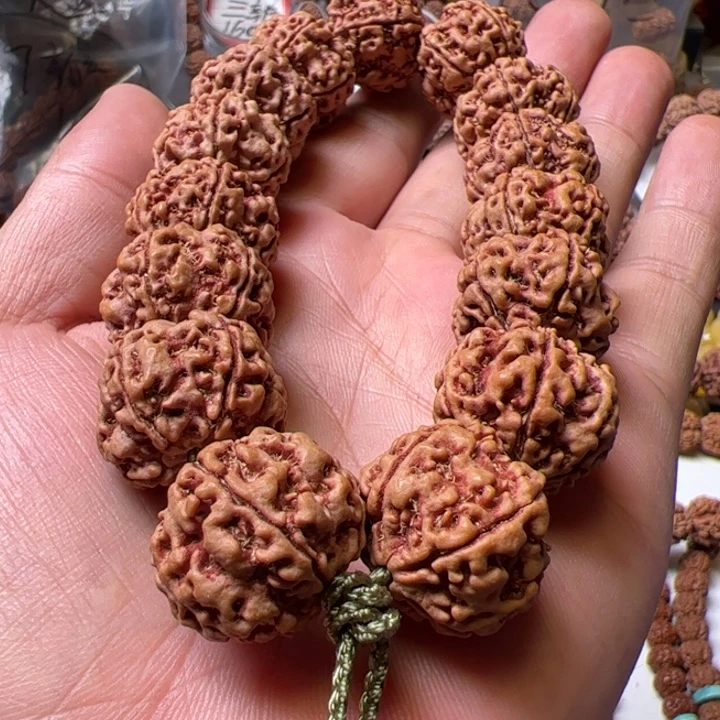 手串金刚菩提22➕姜黄平头大粗筋