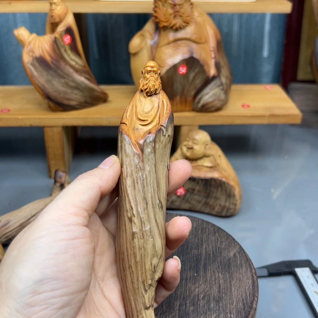 心****木崖柏木摆件手把件，