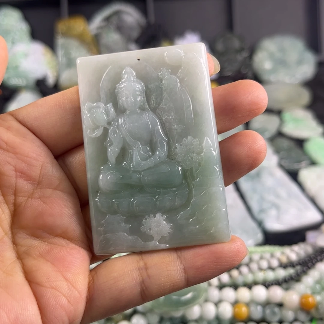 翡翠未镶嵌吊坠(不含链)