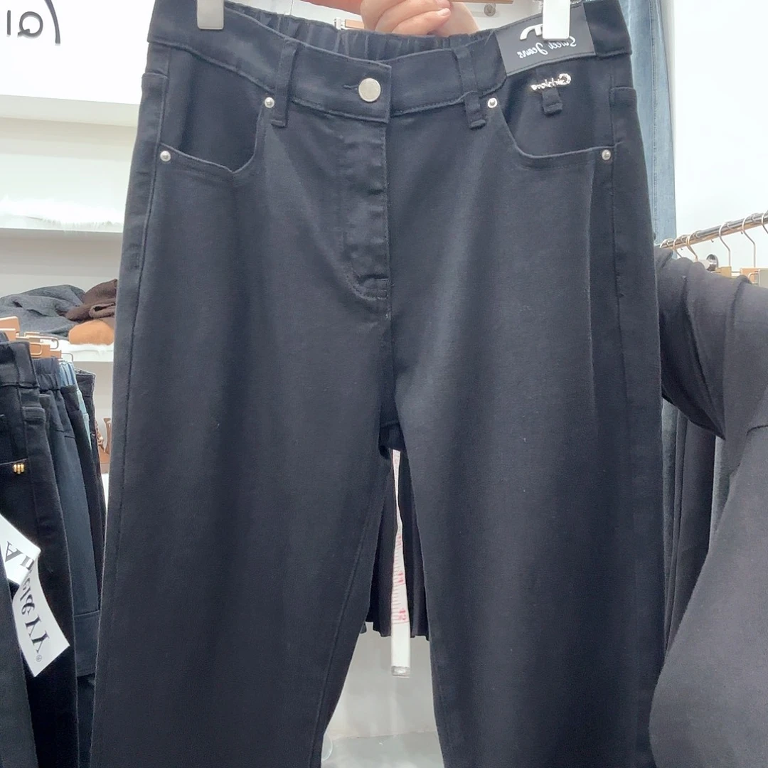 黑色牛仔裤牛仔裤