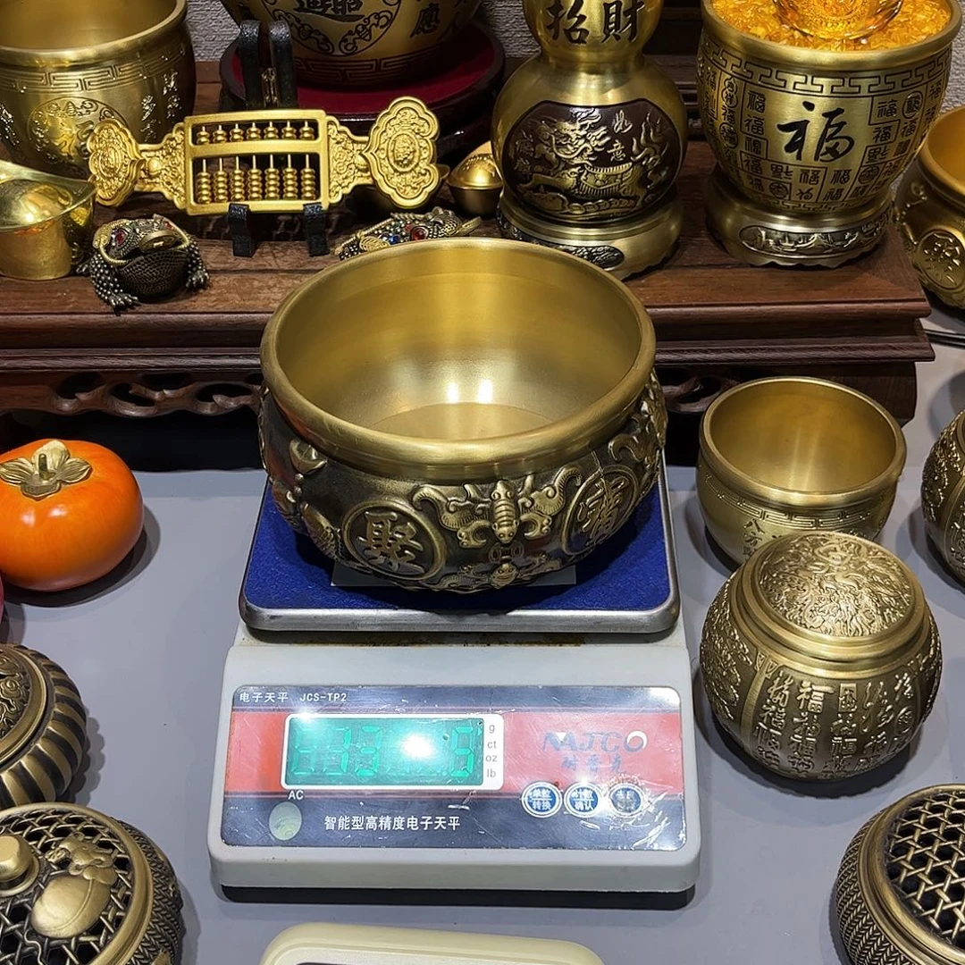 黄铜黄铜聚宝盆16口径