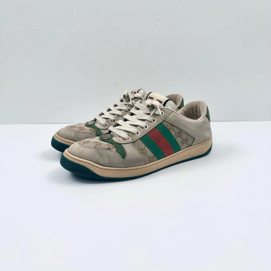 95新 GUCCI/古驰 特价 44码 老花色脏脏鞋 97新SY