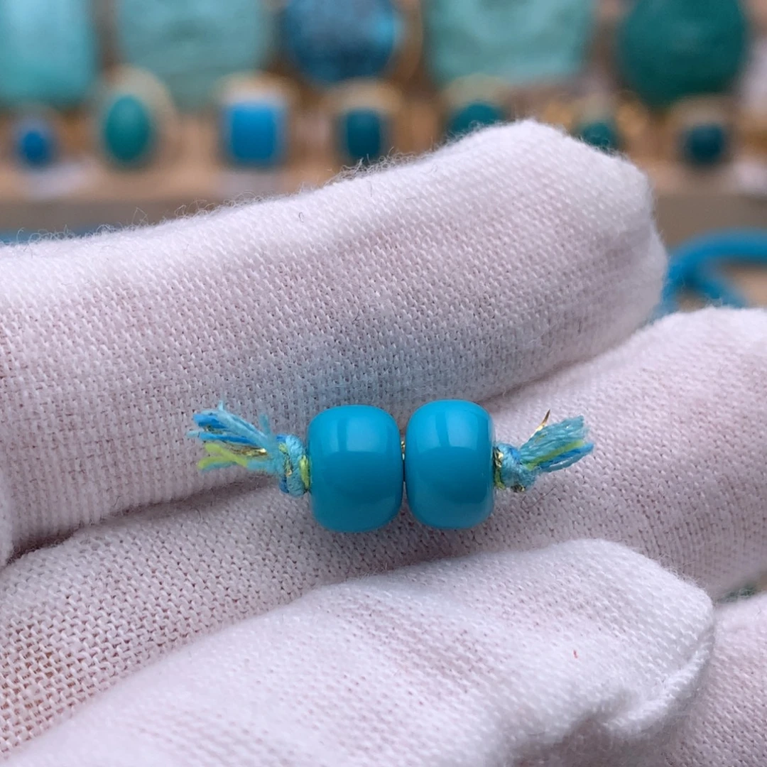 绿松石未镶嵌珠宝奇石7.2mm