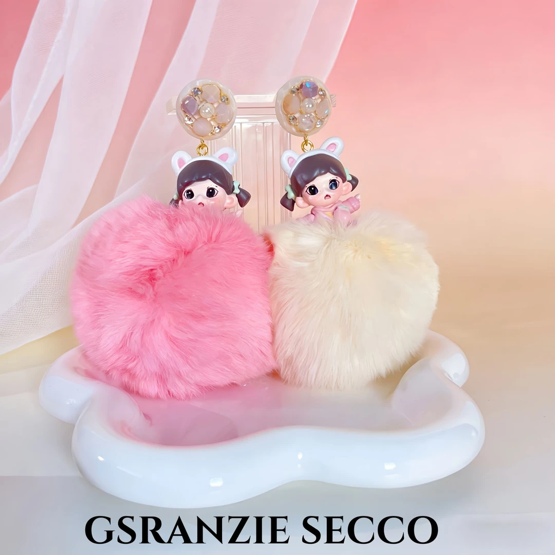 非金属树脂耳饰 【3617】时尚创意设计小众DIY手办耳环