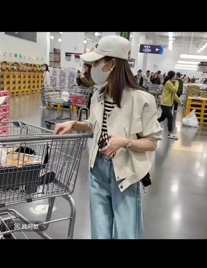 外套女款爆款2025新款休闲小皮衣宽松显瘦时尚短款机车夹克女款