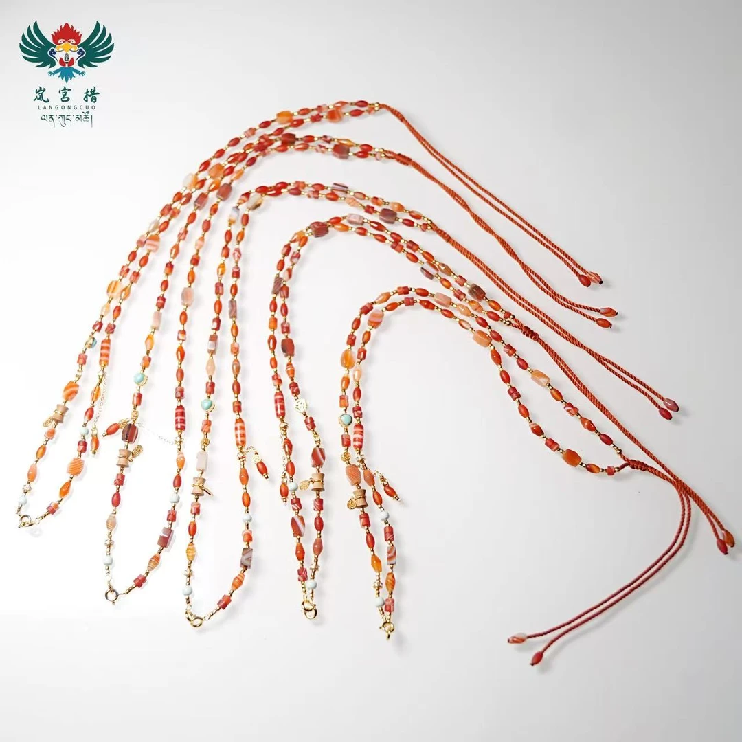 岚宫措｜西亚缠丝天珠万能链（多样性发一） G136