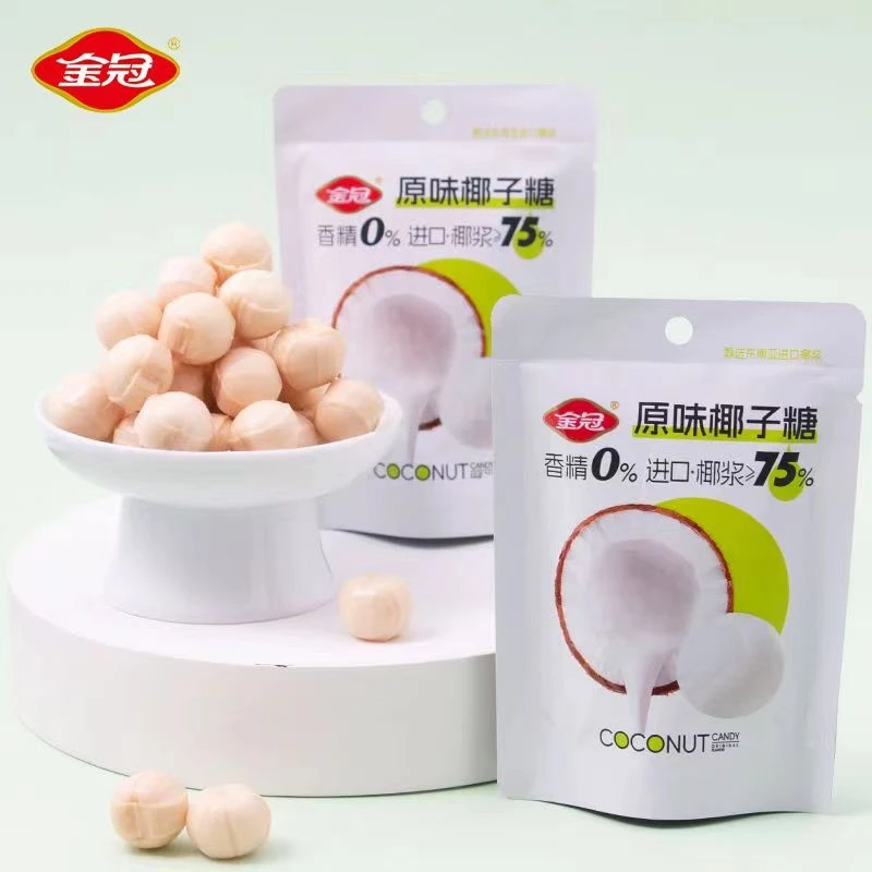 金冠独立原味 袋装椰子满月结婚下午茶追剧糖原 喜糖推荐休闲零食