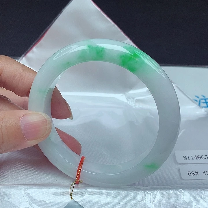 未镶嵌手镯翡翠58圈4965