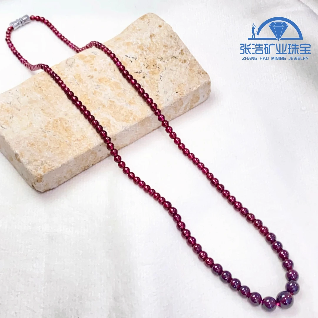 【星浩珠宝】石榴石塔链24-2T92K123【多样性发一件】2mm~7mm