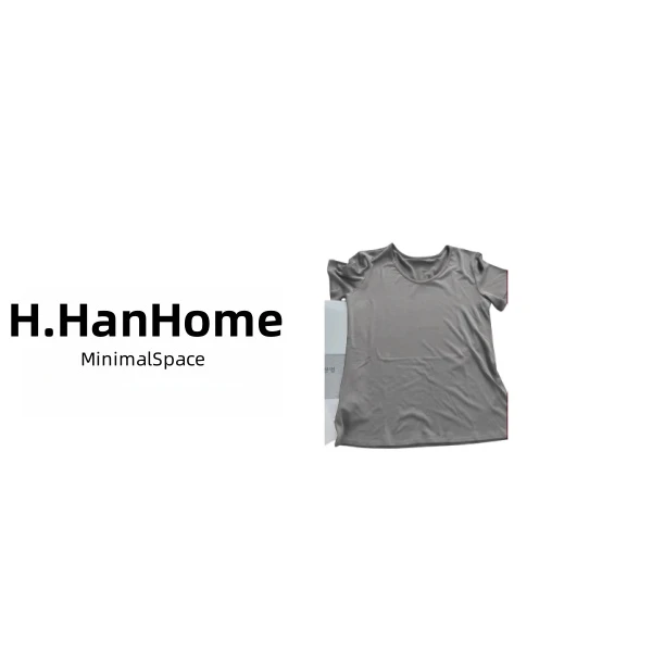 夏季简约纯色莱赛尔短袖T恤 S0336