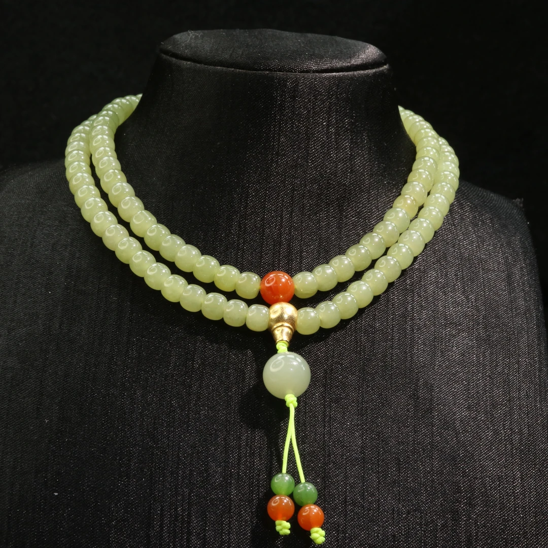 45和田玉冰晴水项链/300250保利厦门拍卖