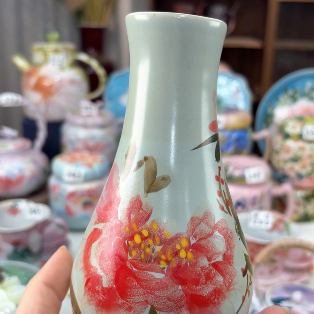 景德镇手绘高温釉下彩陶瓷茶具