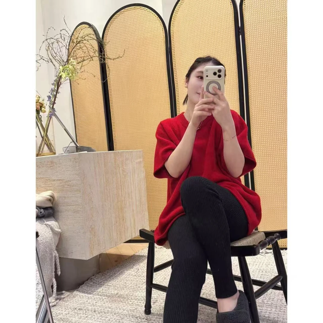 DONE RXEEN 【100山羊绒宽松短袖打底】