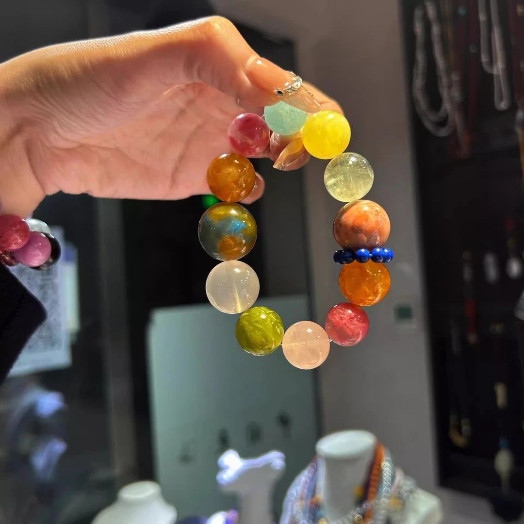 明星同款手链新中式彩色多宝手串女新款蔷薇气质感高级感七夕礼物