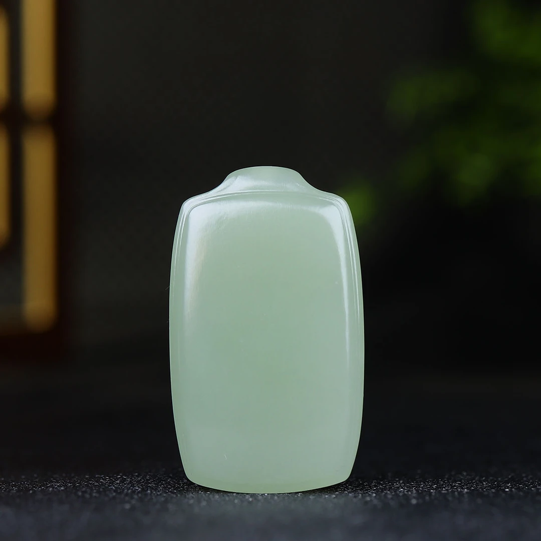 1215103和田玉晴水无事牌