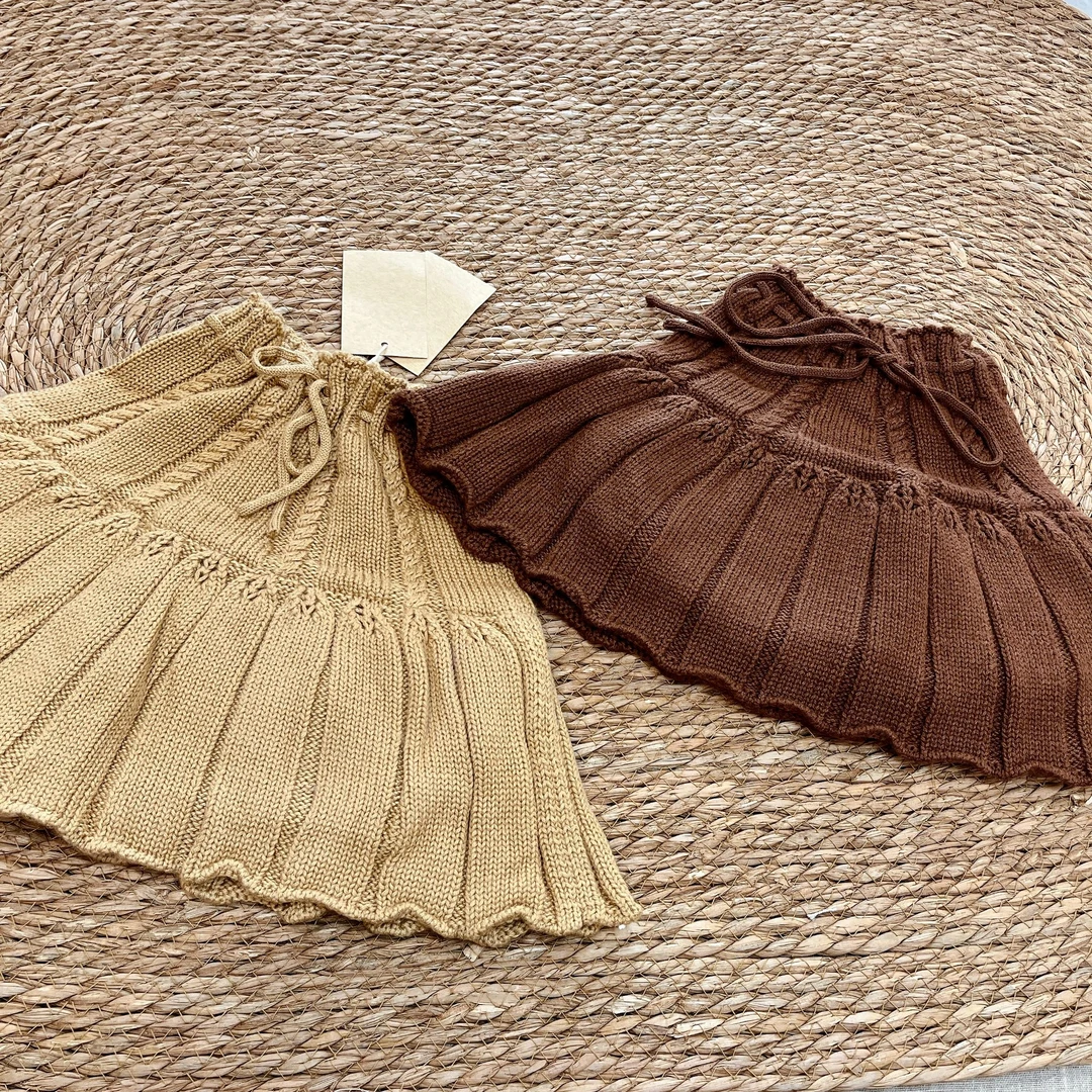 女童春款针织半裙