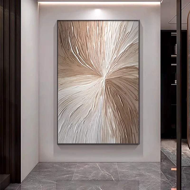 轻奢客厅装饰画黑白抽象艺术沙发背景墙挂画玄关壁画