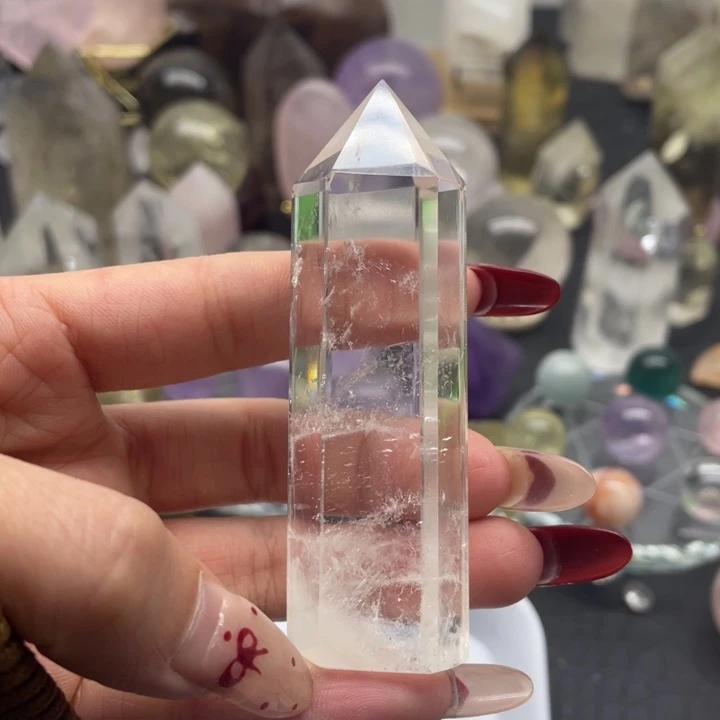 水晶9未镶嵌以*白水柱