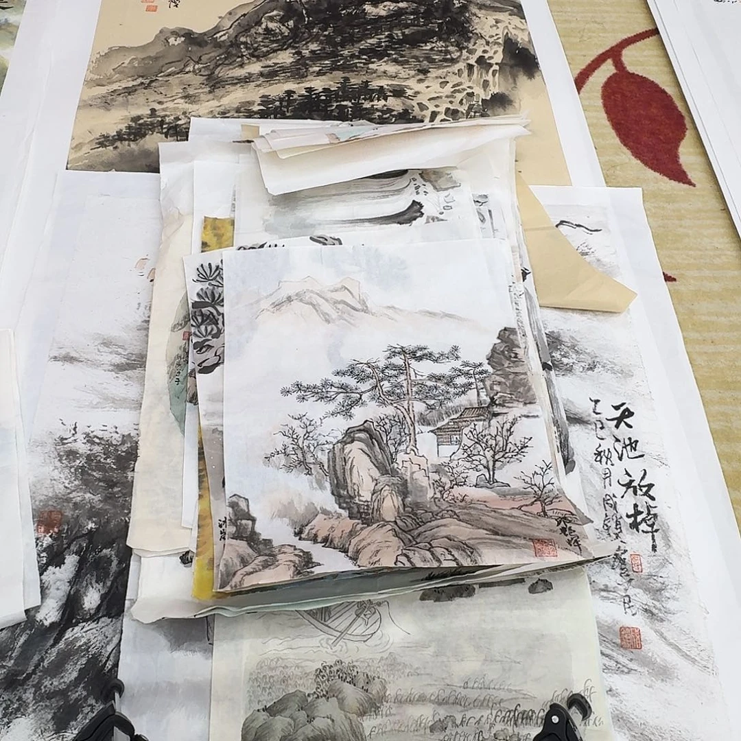 国画小尺幅手绘作品