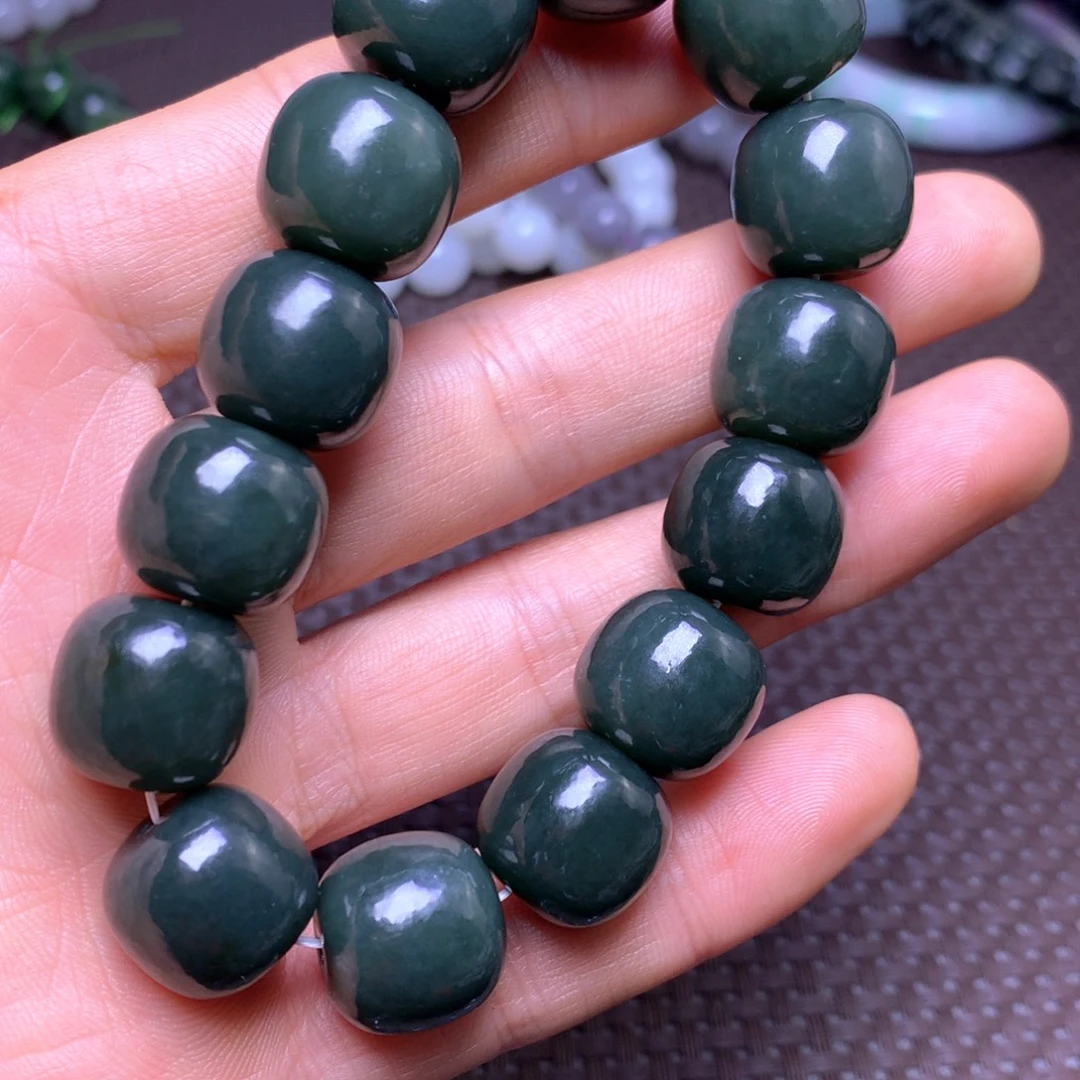 和田玉未镶嵌手串16