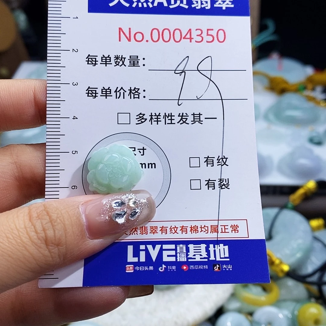 翡翠未镶嵌颈饰4350