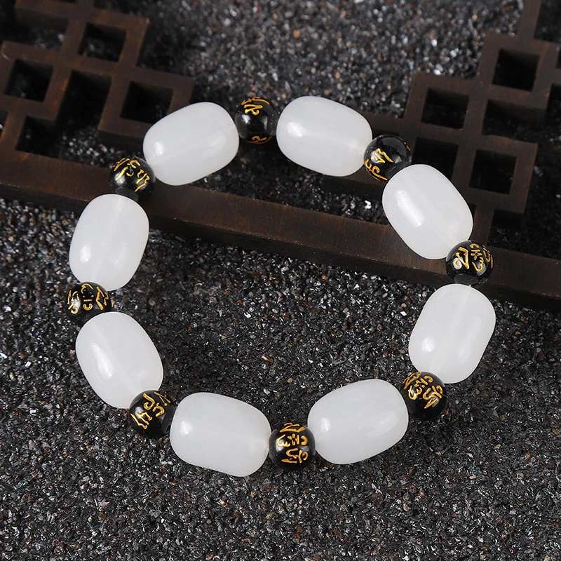 非金属玻璃手链 专柜同款-六字箴言手串-气质时尚轻奢百搭款饰品