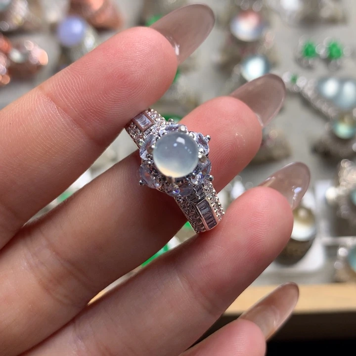 翡翠未镶嵌戒指天然翡翠a货裸石