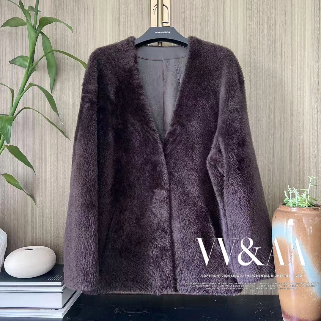 VV&AA 环保高端皮草保暖外套 AD4714