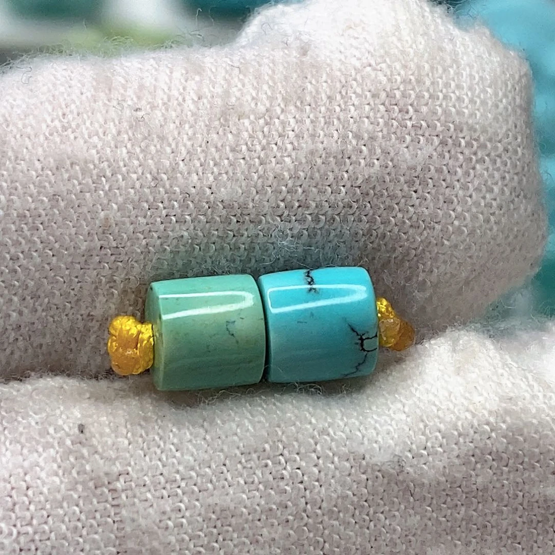 绿松石未镶嵌天然原矿 地大质检5.4mm