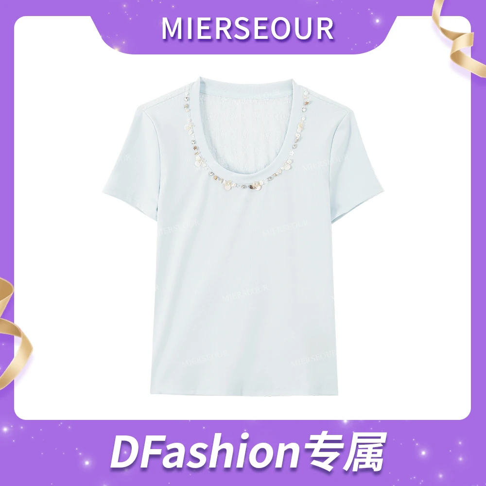 【氧气穿搭】后背镂空修身T恤短袖1761