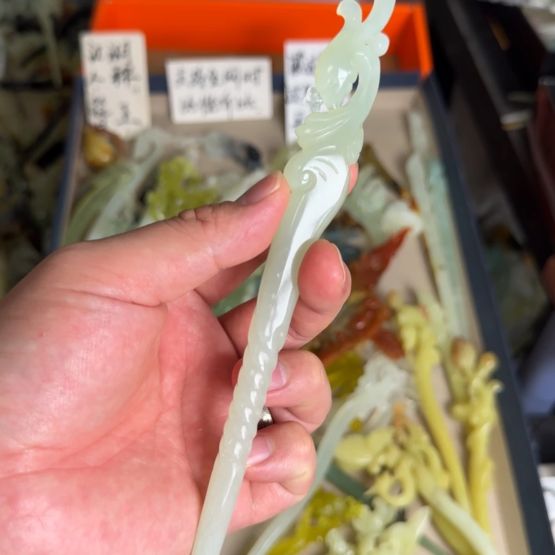 岫玉发饰未镶嵌～*～