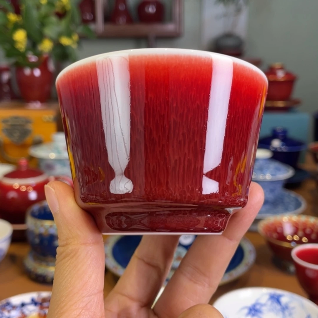 清欢雅玩原矿郎红直升杯
