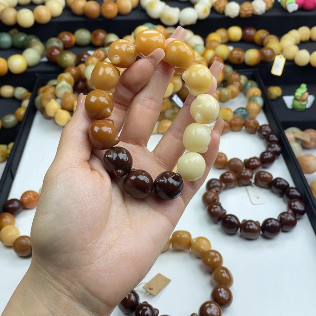 白玉菩提手串干磨