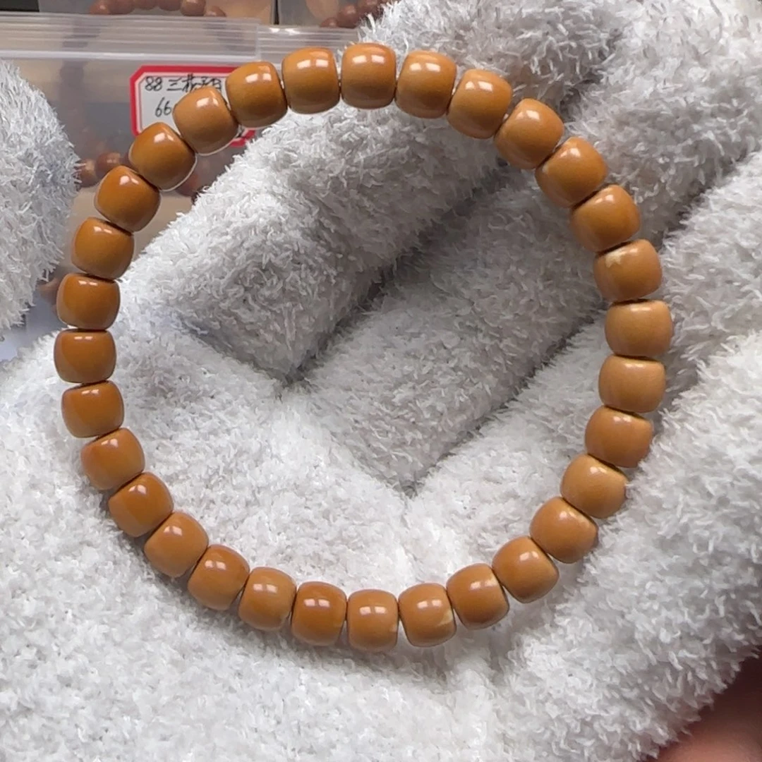 吊坠橄榄核老挝7.3mm三花单圈