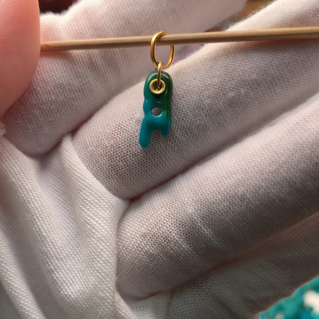 绿松石18K金镶嵌配饰