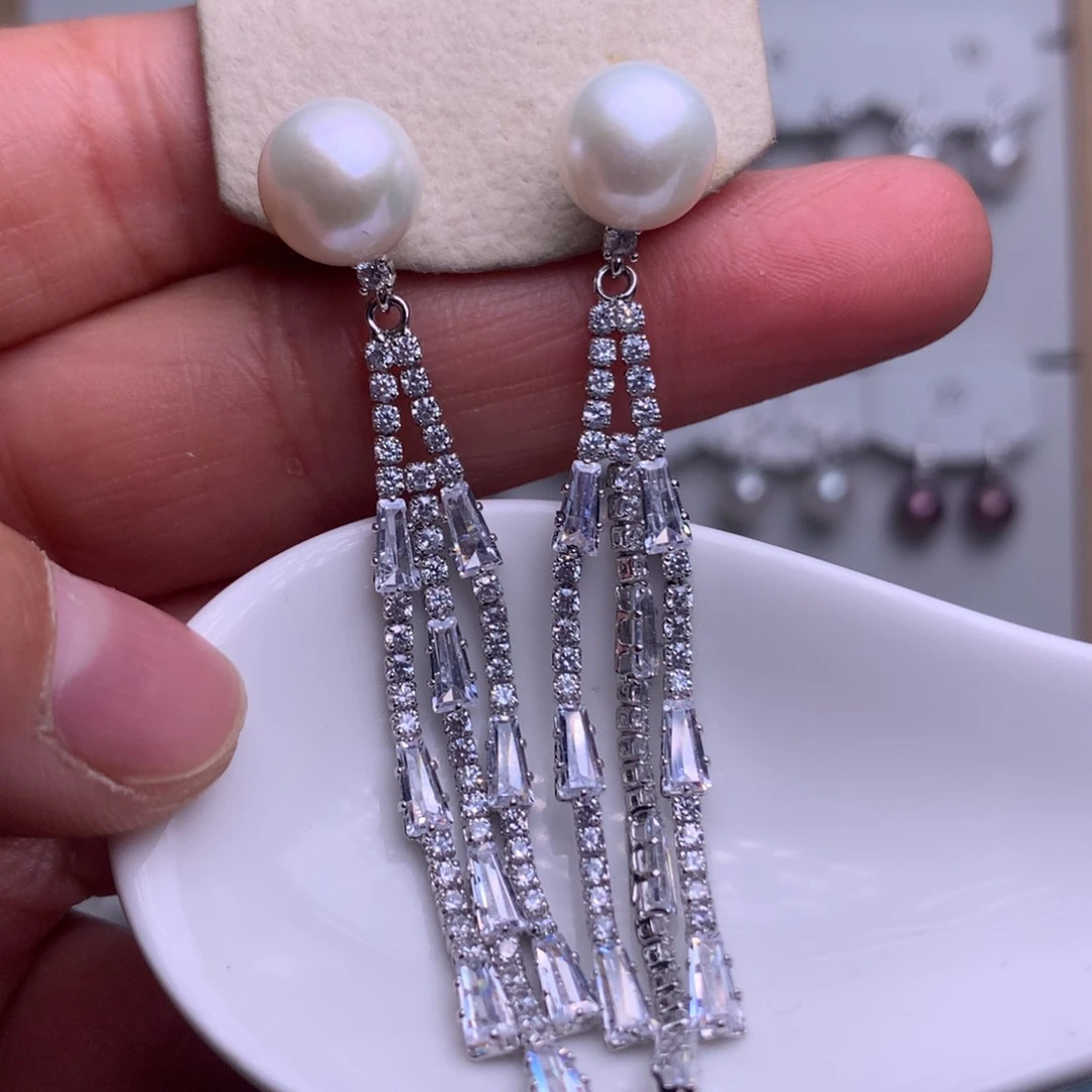 未镶嵌耳饰淡水珍珠