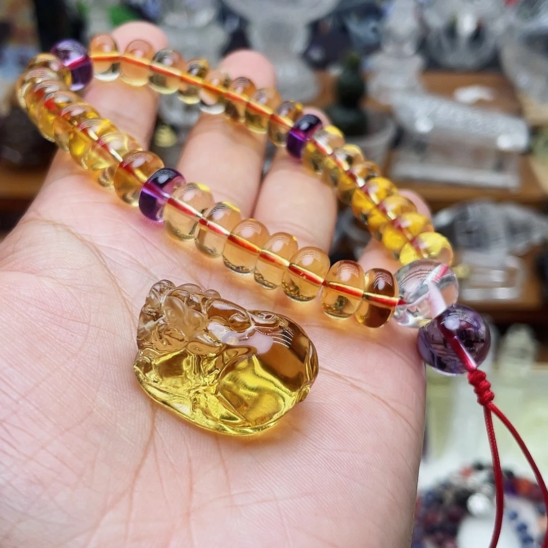 水晶颈饰未镶嵌哎**好吊坠定制