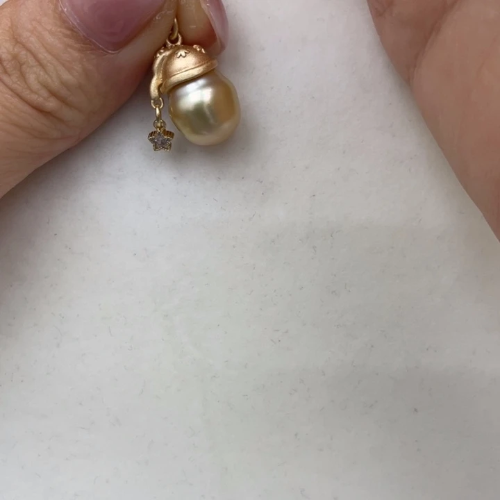 海水珍珠戒指银S925镶嵌