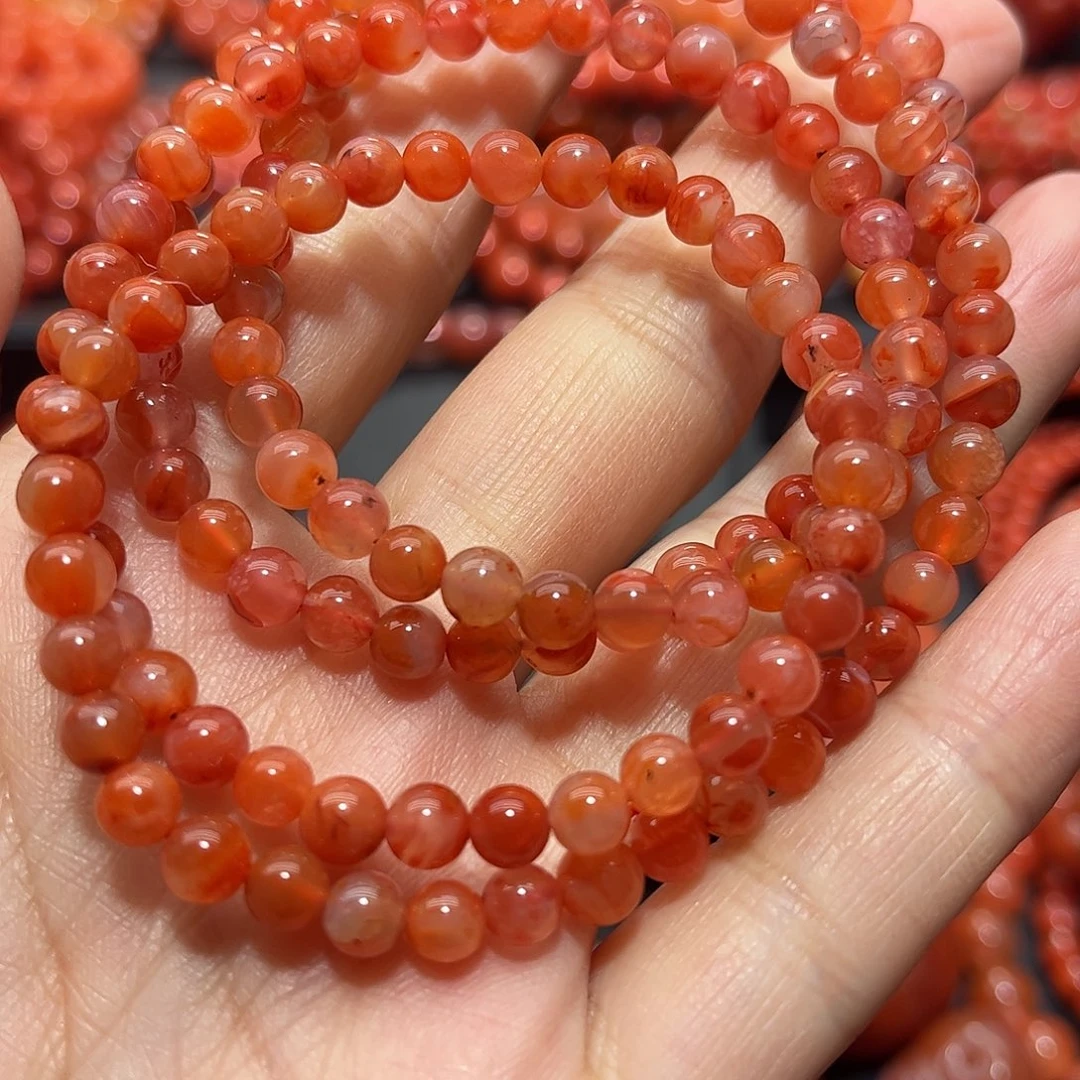 南红玛瑙手链未镶嵌