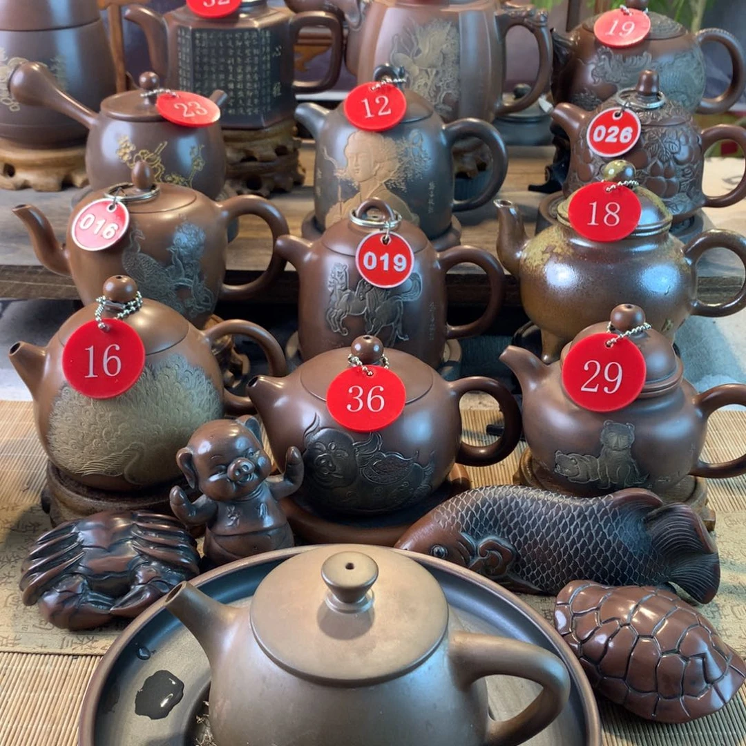 至***道坭兴陶手工素壶古柴烧