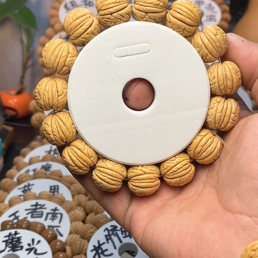 【闪购商品】财****尖桃核手串虎皮手串