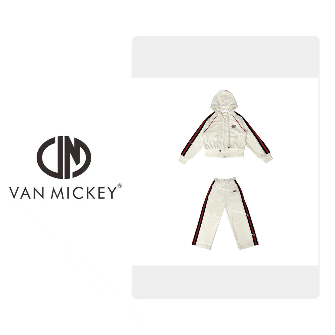 【天寰集团玥董】经典红绿拼接时尚空气层休闲减龄套装