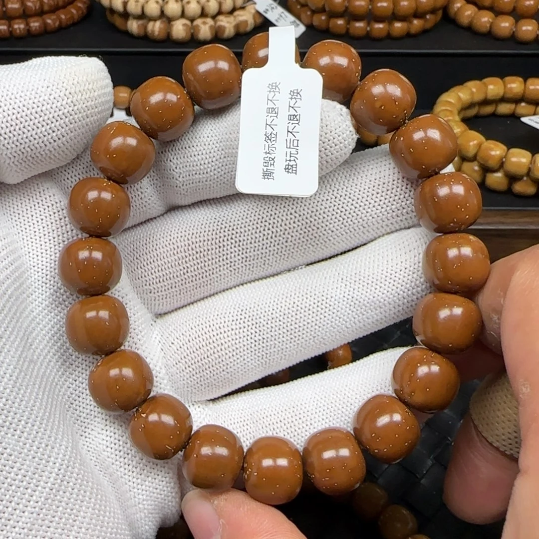 紫金鼠手串13.1mm实心老型（咖皮老料）毕业款274
