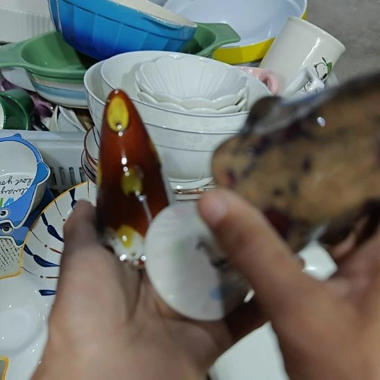 瓷片陶瓷餐具杯碗盘微瑕介意慎拍满15.9元包邮