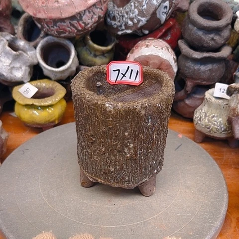 粗陶花盆手工花盆制作