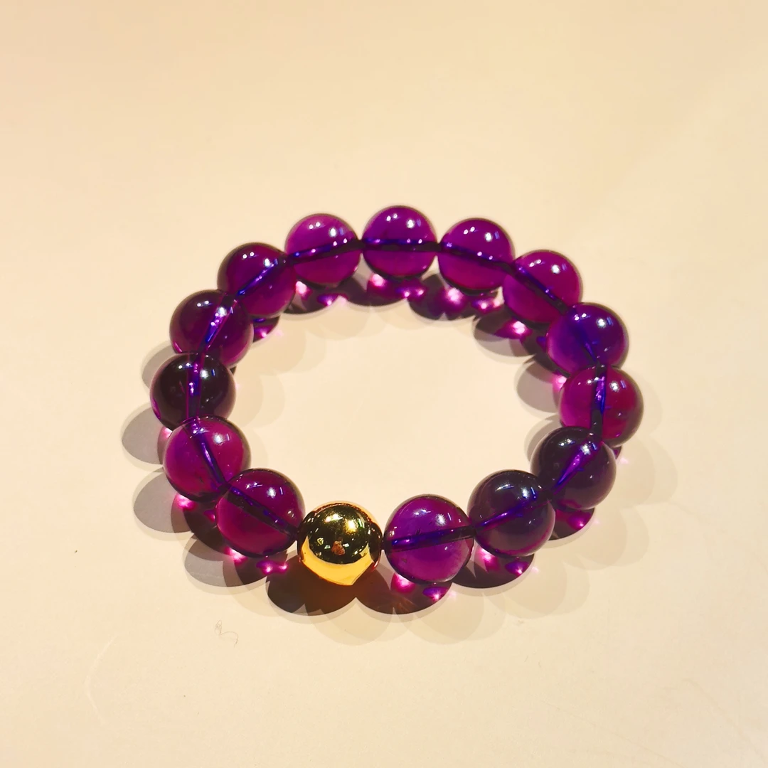 天然高净体紫水晶手串 12-13MM/S53207