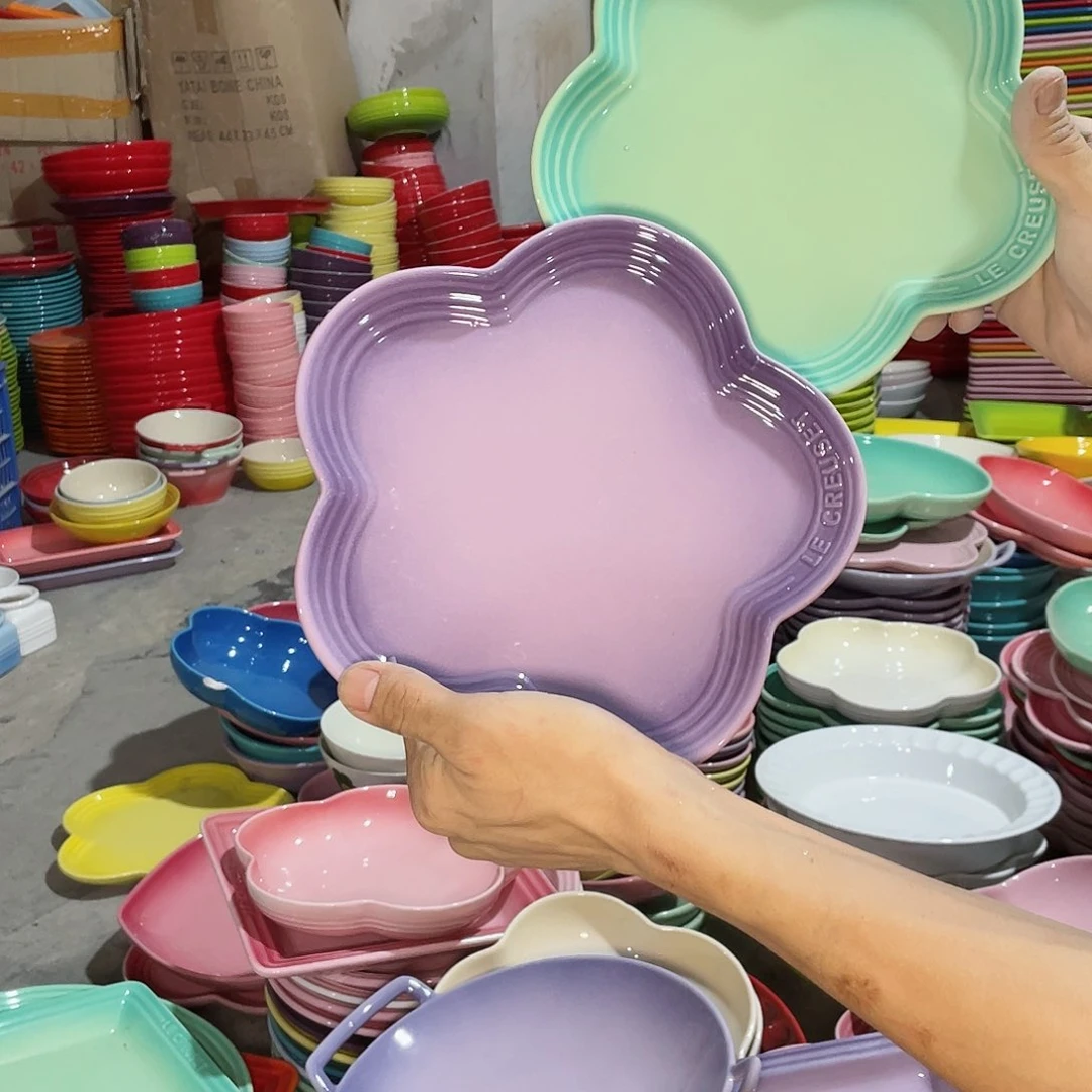 瓷片微瑕陶瓷餐具2个装