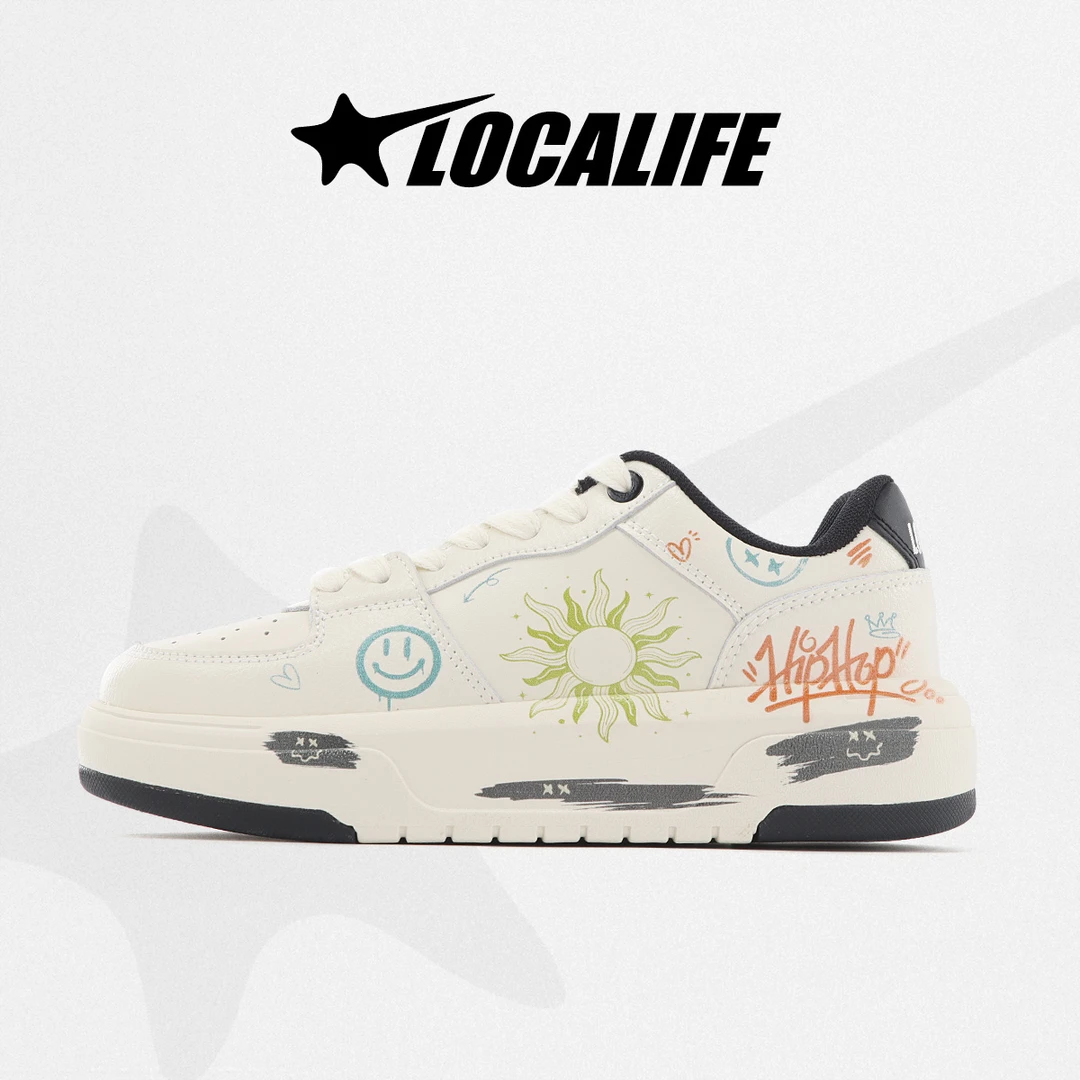 Localife/洛卡主义2024年秋季新款情侣百搭低帮男鞋休闲小白鞋女